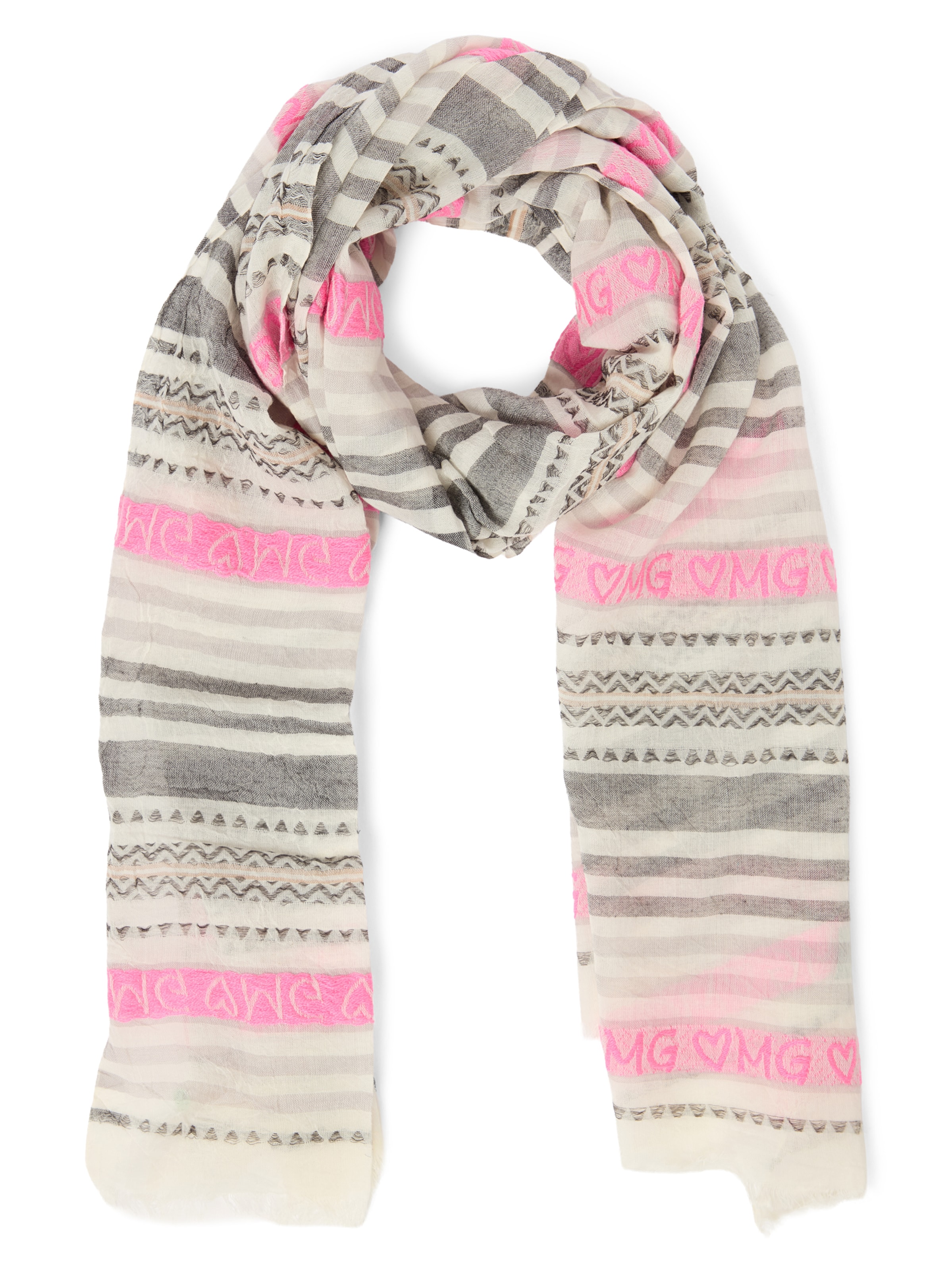 CODELLO Scarf in Grey: front