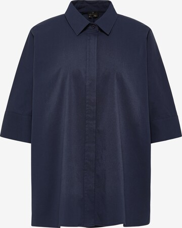 DreiMaster Klassik Blouse in Blauw: voorkant