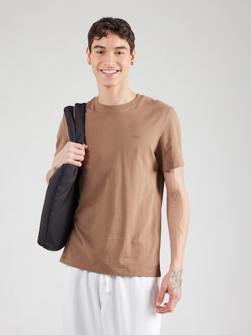 T-Shirt s.Oliver en marron : devant