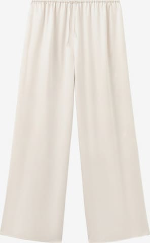 MANGO Pyjamahose 'Lita' in Beige: Vorderseite