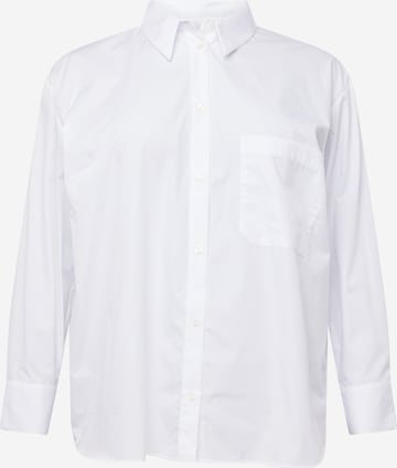 River Island Plus - Blusa em branco: frente