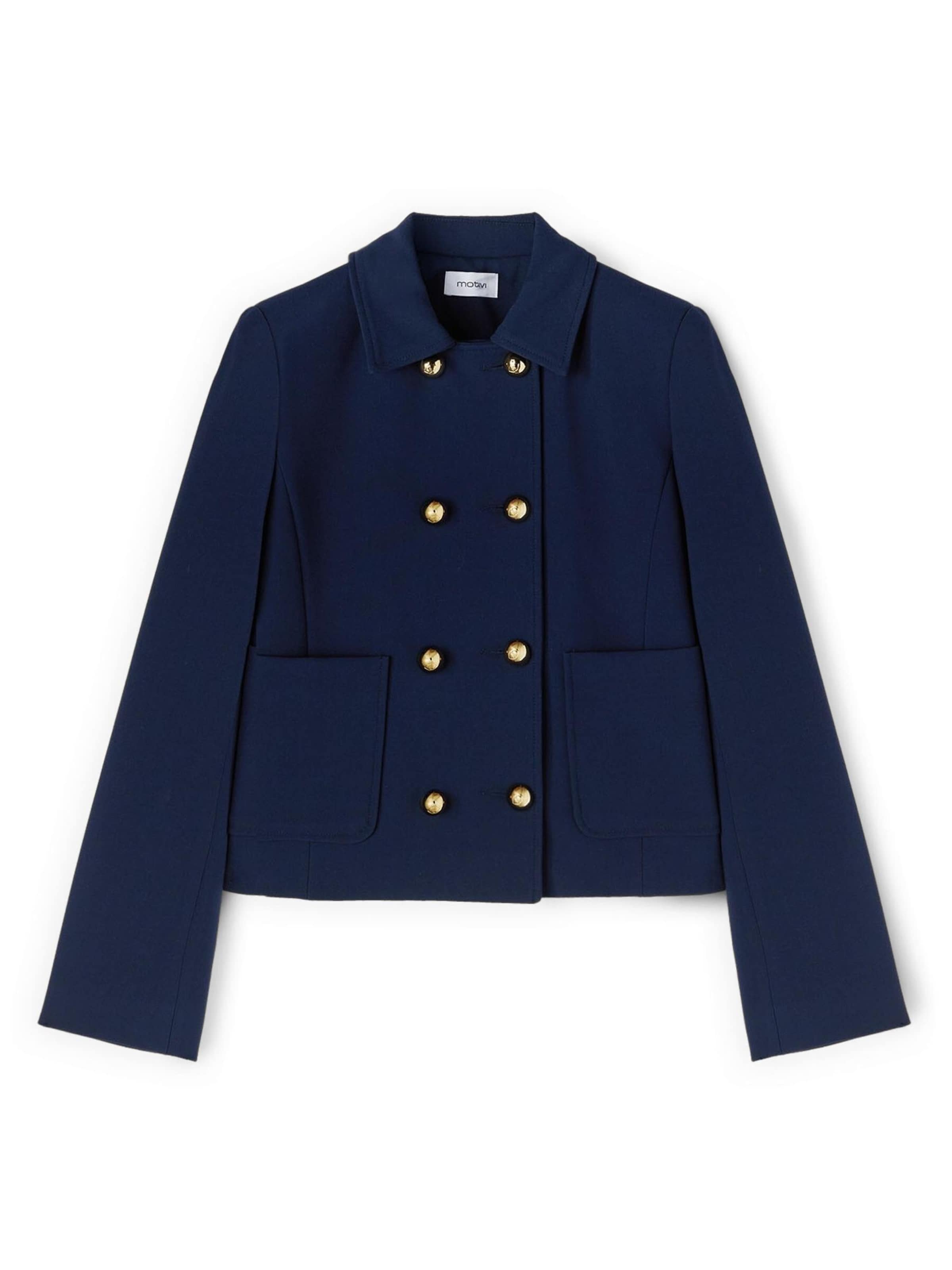 Veste mi-saison MOTIVI en bleu : devant