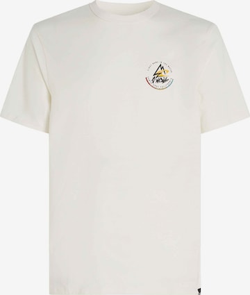 O'NEILL Funkcionalna majica 'TRVLR' | bela barva: sprednja stran