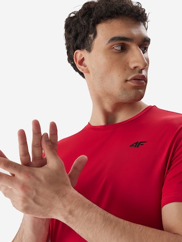 raudona 4F Sportiniai marškinėliai