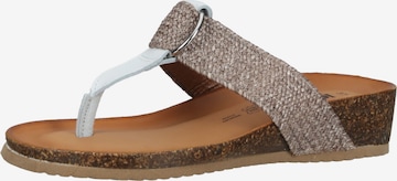 Tongs IGI&CO en beige : devant