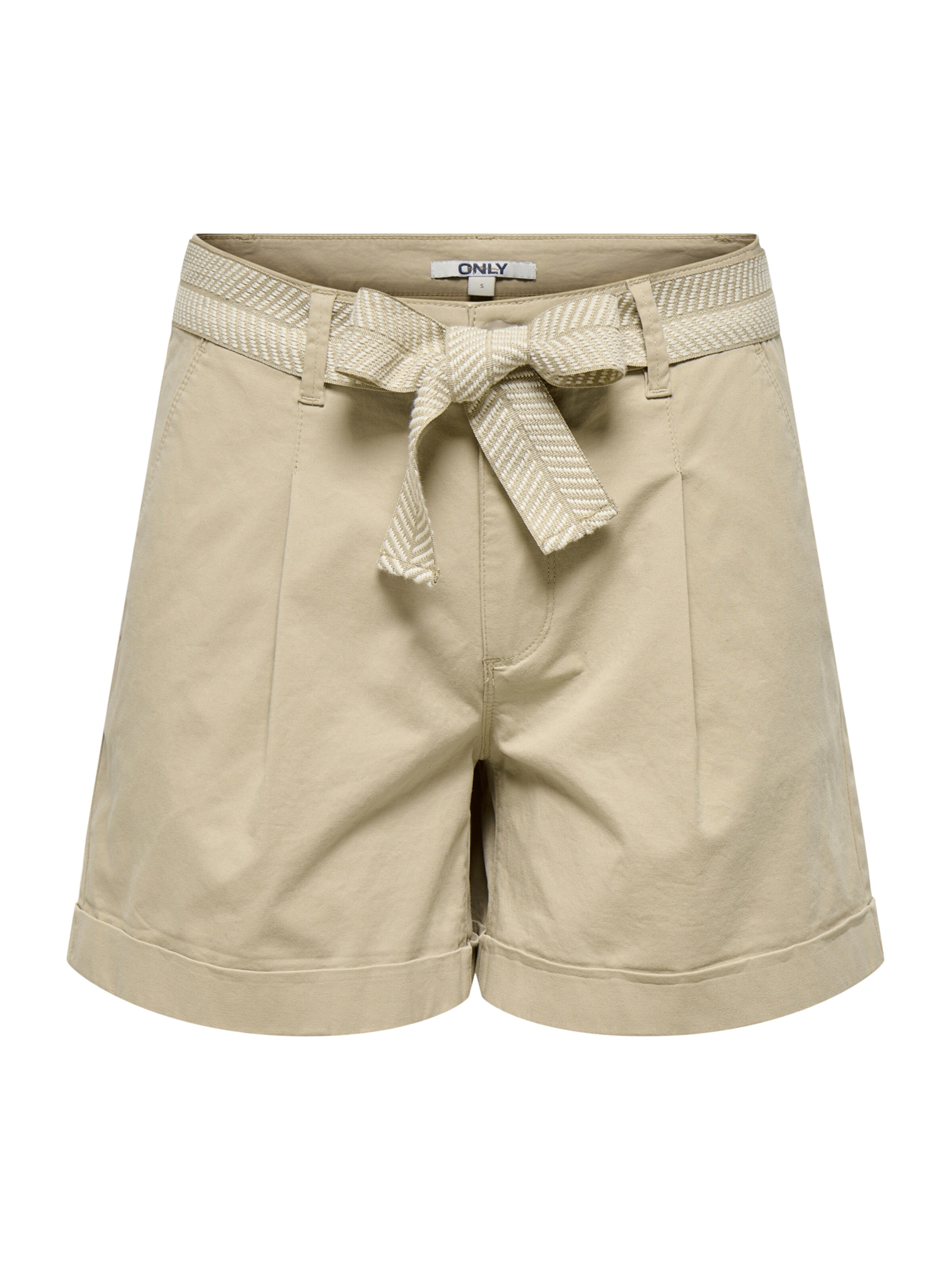 ONLY Štandardný strih Plisované nohavice 'ONLAZELEA' - Béžová: predná strana