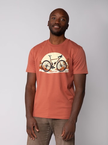 Watapparel Shirt 'Gravelbike' in Oranje: voorkant