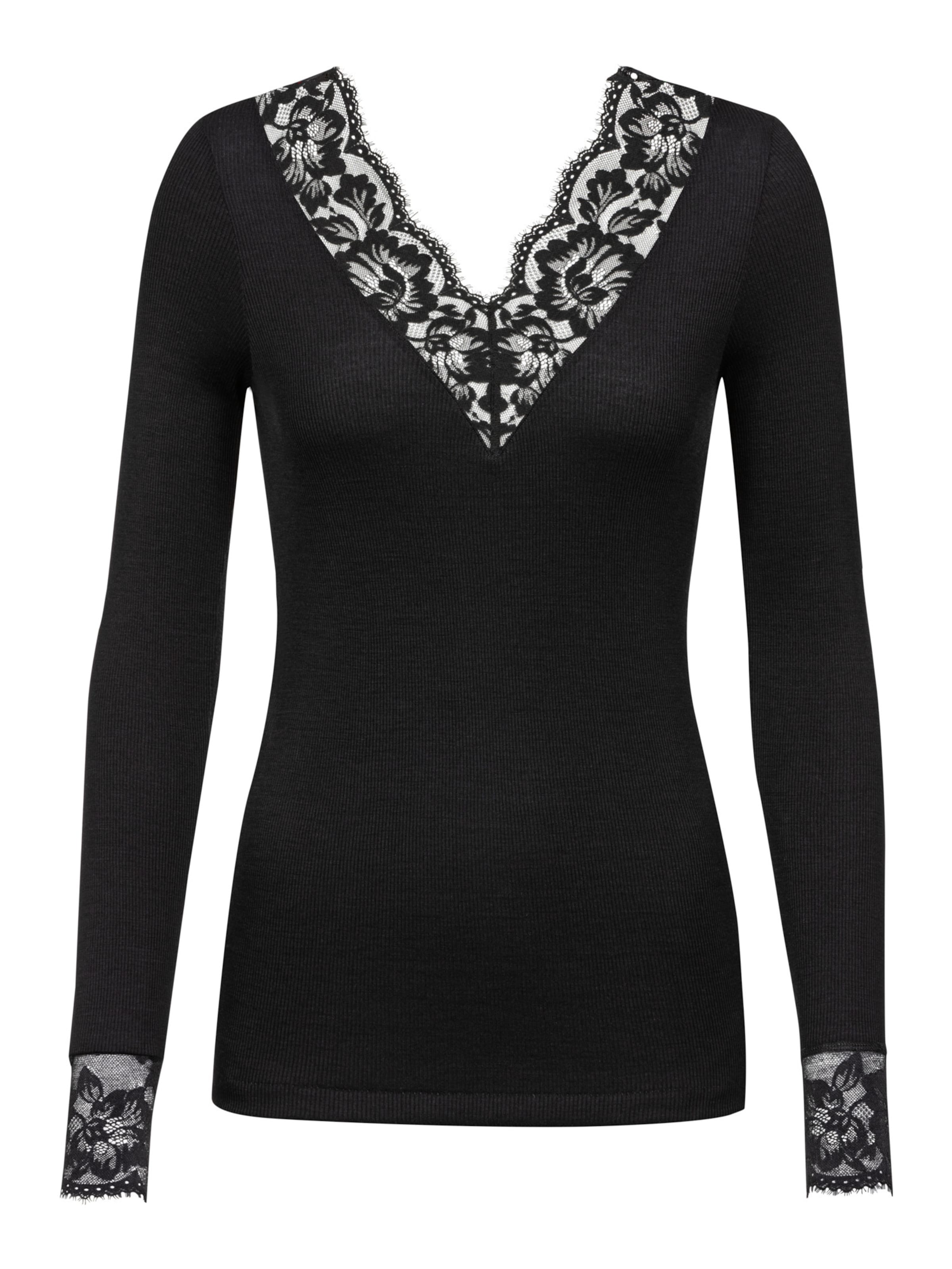 Mey Shirt in Schwarz: Vorderseite