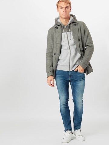 Michael Kors Regular Fit Sweatjacke 'FZ LOGO HOODIE' in Grau