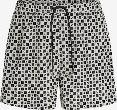 Karl Lagerfeld Kupaće hlače u crna / bijela, Pregled proizvoda