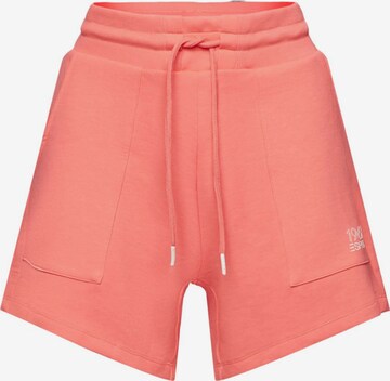 Regular Pantalon de sport ESPRIT en orange : devant