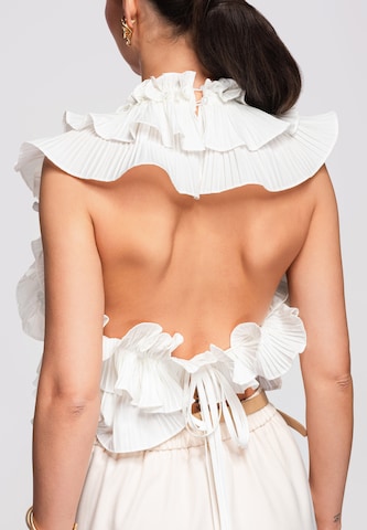 Ombre Top in Wit