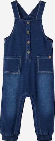 NAME IT Tapered Overalls 'BUN' in Blue: front