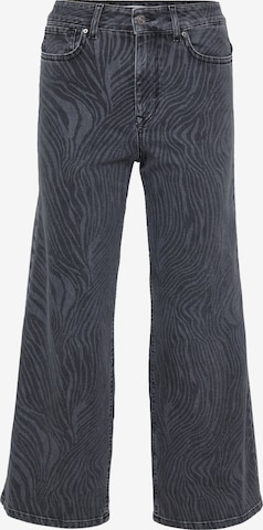 Only PetiteWide Leg/ Široke nogavice Traperice 'ONLMADISON BLUSH' - siva boja: prednji dio