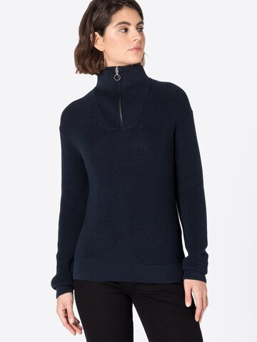 recolution Pullover  (GOTS) in Blau: Vorderseite