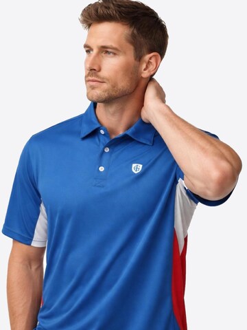 Cocain Underwear Regular fit Athletic Button Up Shirt 'Poloshirt' in Blue