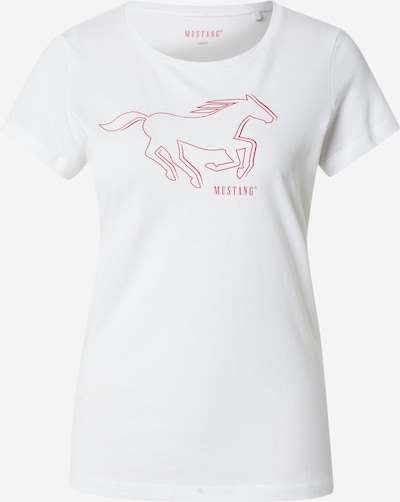 Marškinėliai 'Style Loa' iš MUSTANG, spalva – raudona / balkšva, Prekių apžvalga
