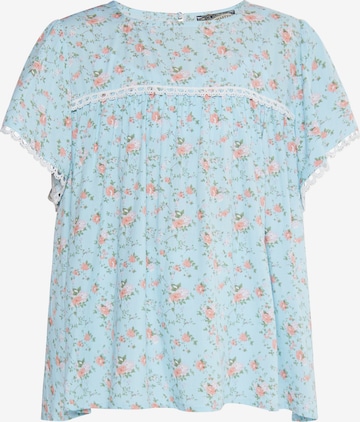 DreiMaster Vintage Blouse in Blue: front