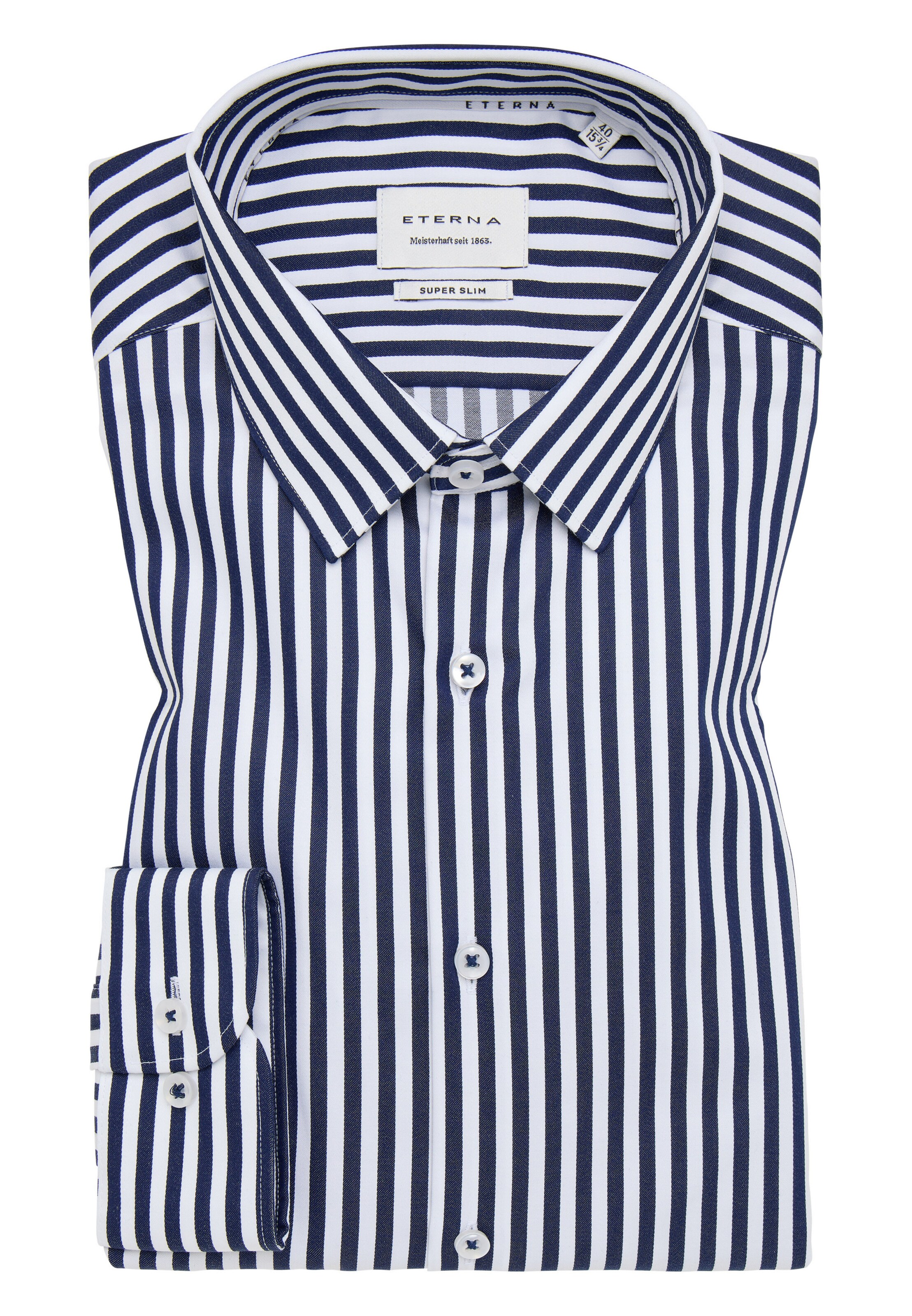 ETERNA Slim fit Zakelijk overhemd in Blauw