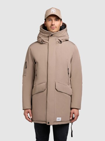 khujo Between-seasons coat 'Dachs' in Grey: front