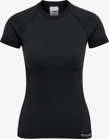 Hummel - Camiseta funcional en negro: frente