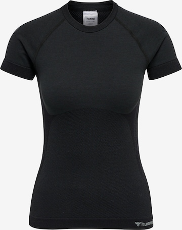 T-shirt fonctionnel Hummel en noir : devant