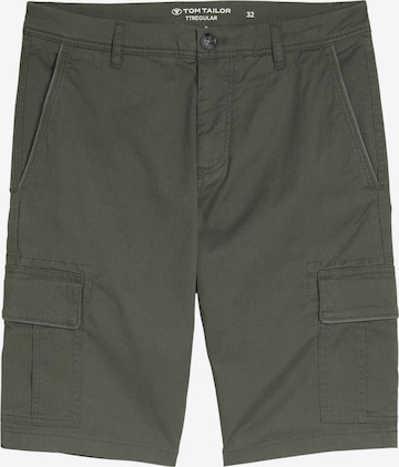 TOM TAILORregular Cargo hlače - zelena boja: prednji dio