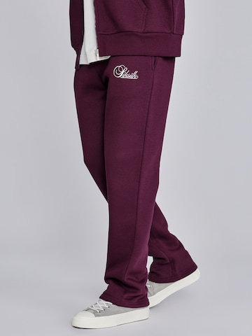 Loosefit Pantalon de sport SikSilk en rouge