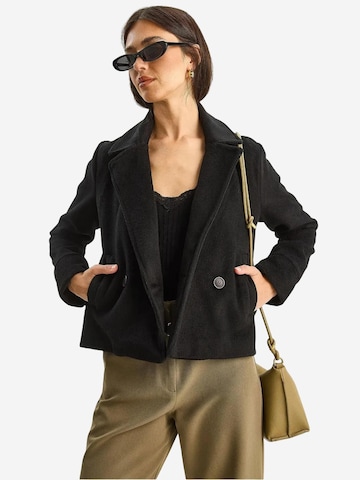 Bianco Lucci Mantel in Schwarz