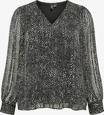 Camicia da donna 'VMCNabila' di Vero Moda Curve in nero: frontale