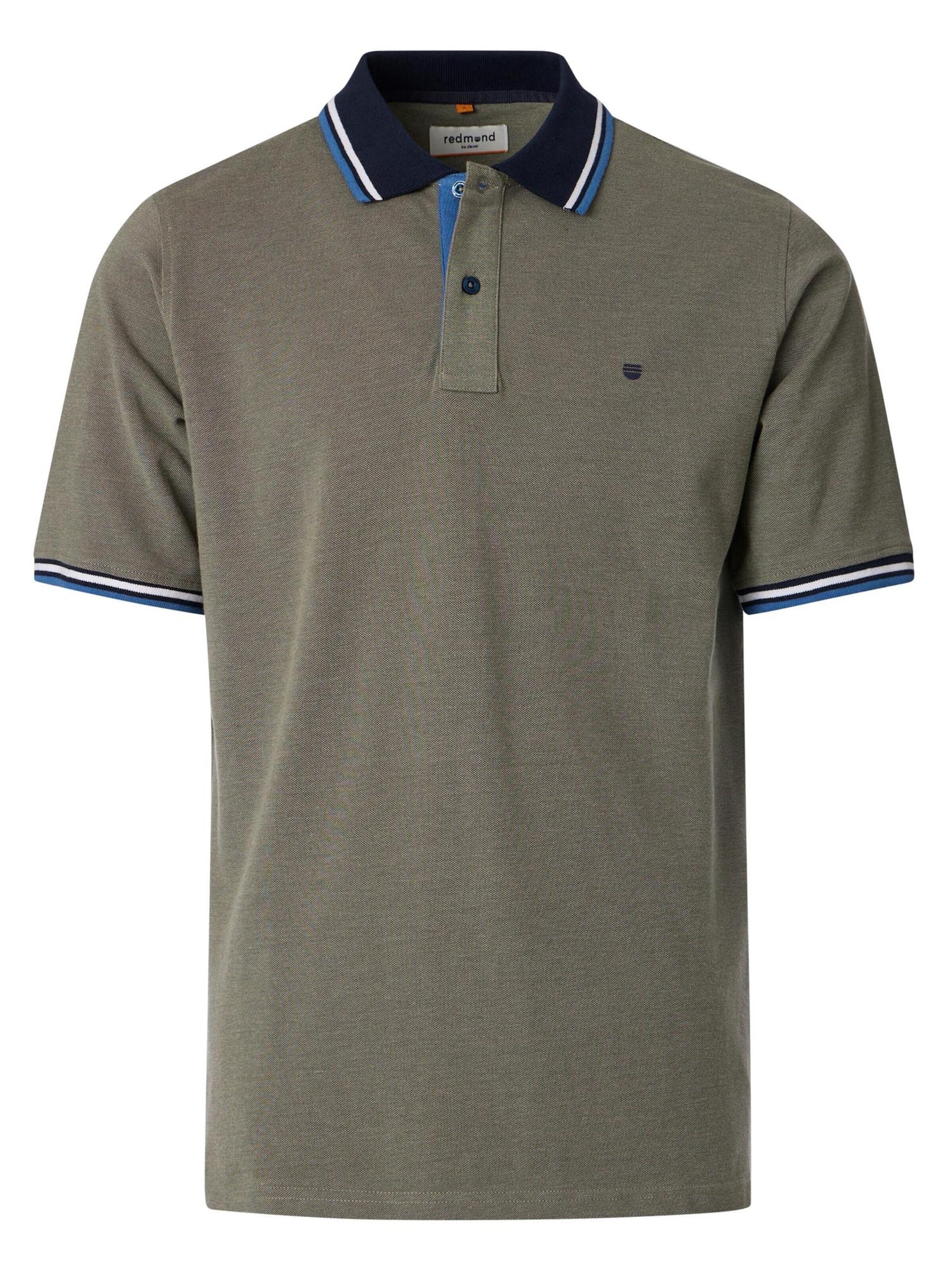 redmond Shirt 'Basic'‌ in Grün: Vorderseite