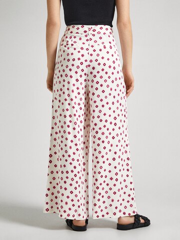 Wide Leg Pantalon Pepe Jeans en blanc