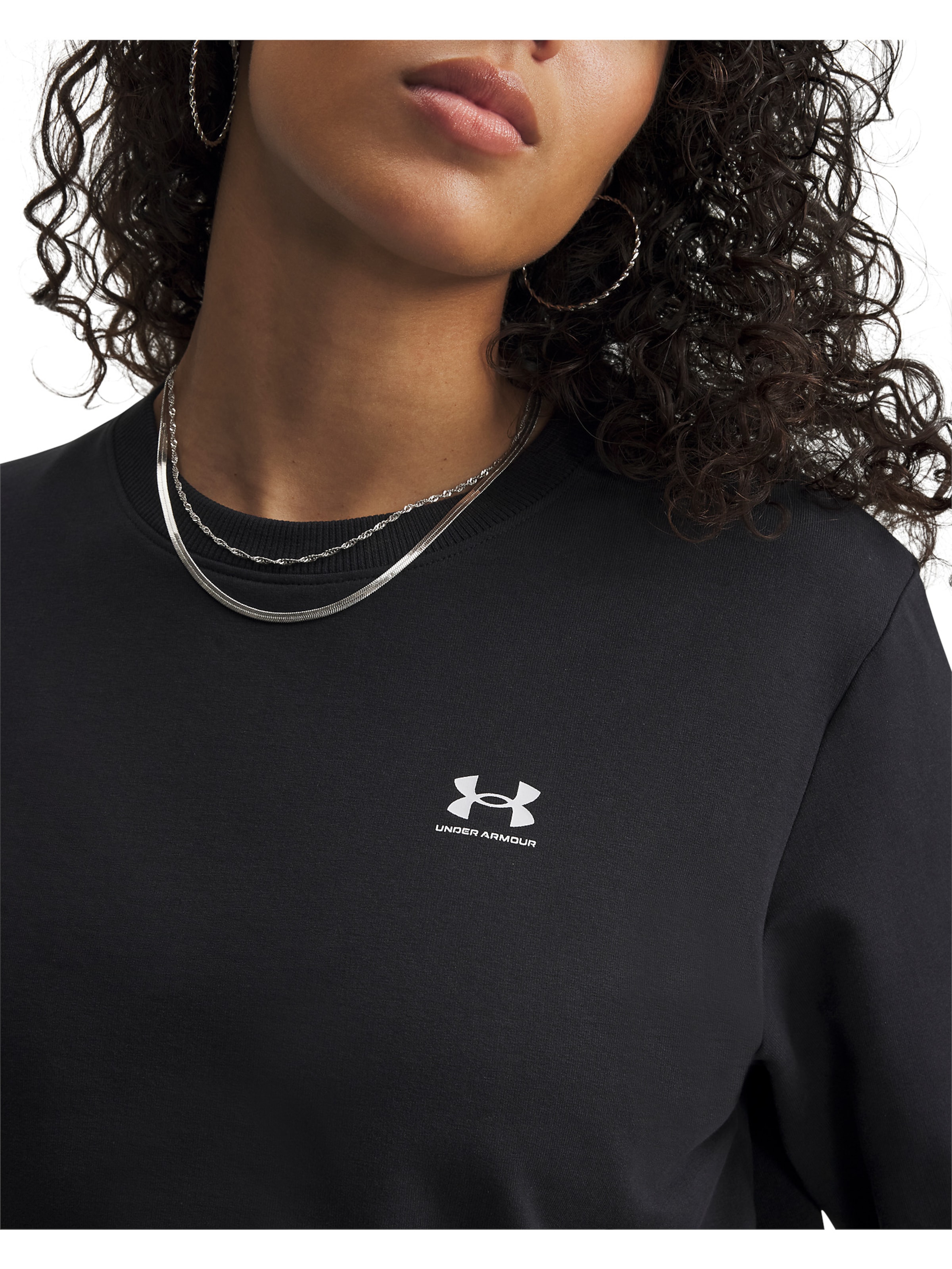 UNDER ARMOUR Sportief sweatshirt in Zwart