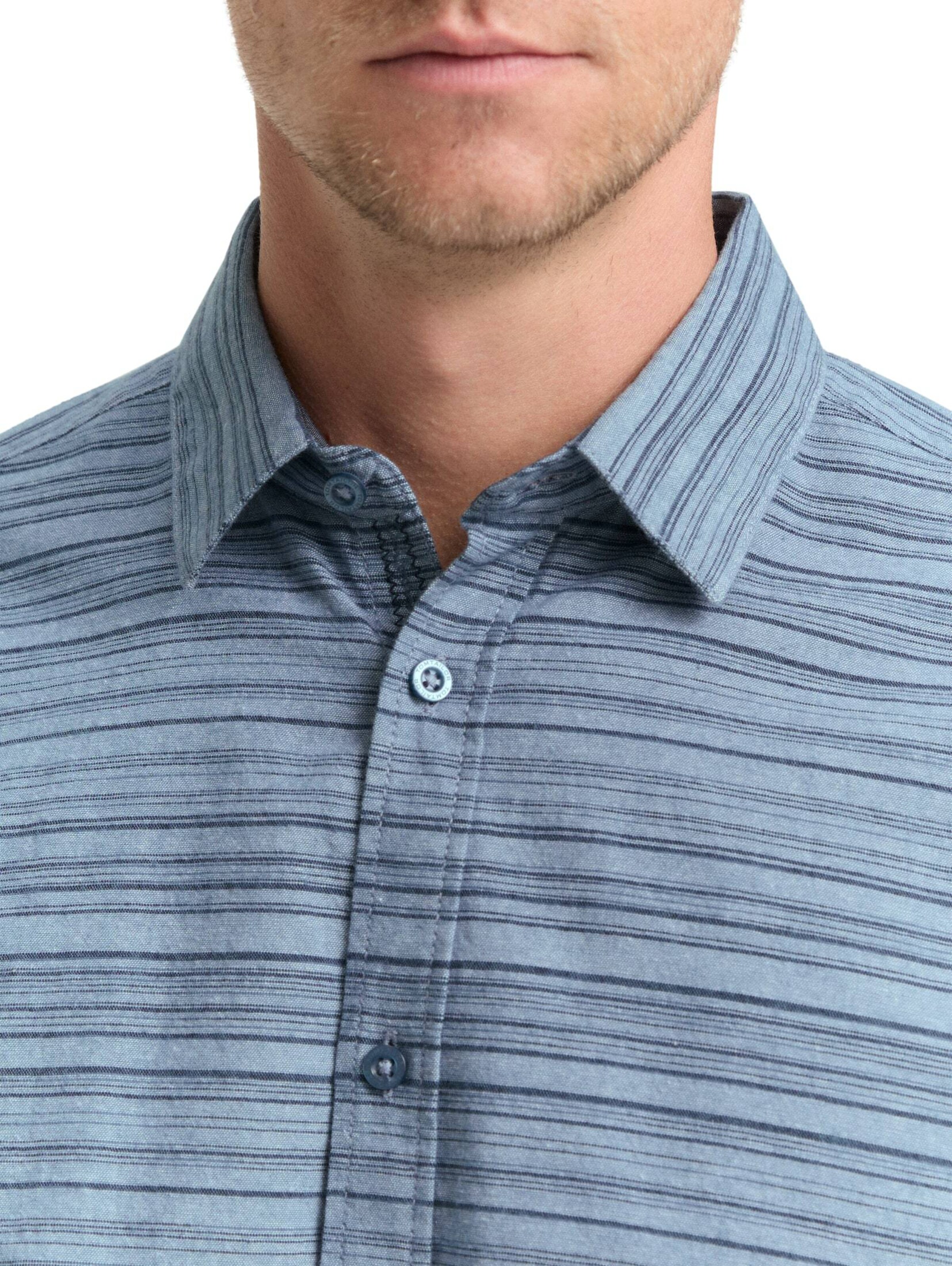 TOM TAILOR Regular fit Button Up Shirt in Blue
