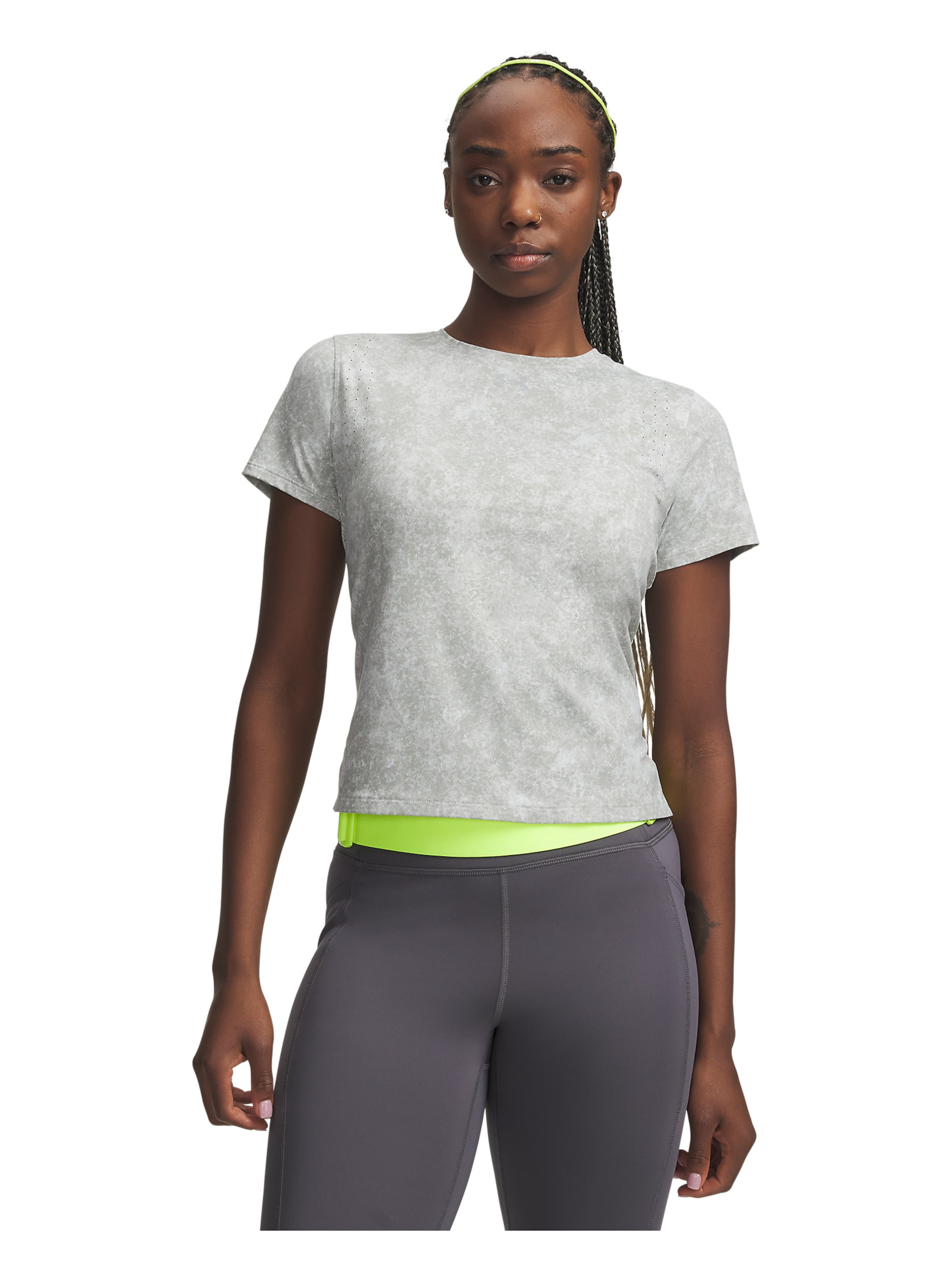 UNDER ARMOUR Functioneel shirt ' UA Velociti ' in Grijs: voorkant