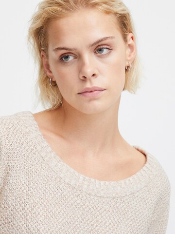 ICHI - Jersey 'NOELLE' en beige