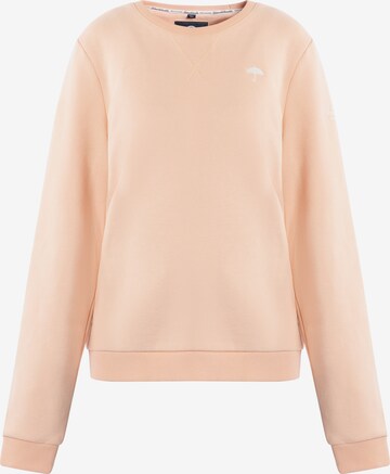 Sweat-shirt Schmuddelwedda en rose : devant