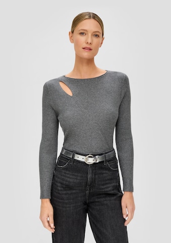 s.Oliver Sweater in Grey: front