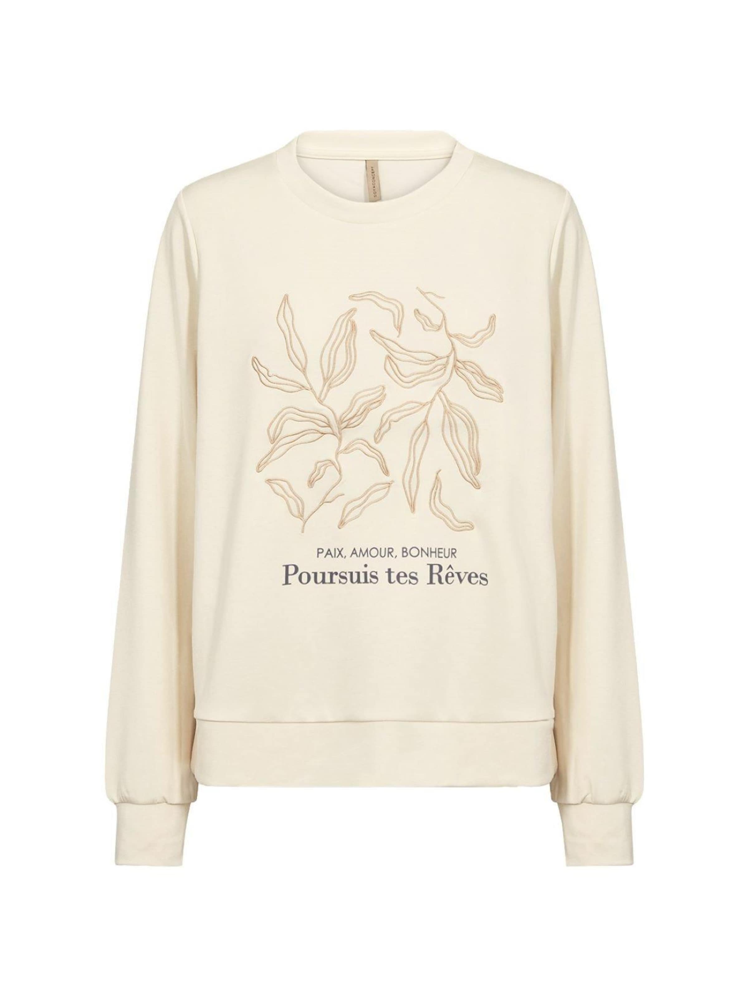 Soyaconcept Sweater 'SC-Banu 317 Cream sweater' in White: front