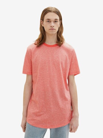 T-Shirt TOM TAILOR DENIM en rouge : devant