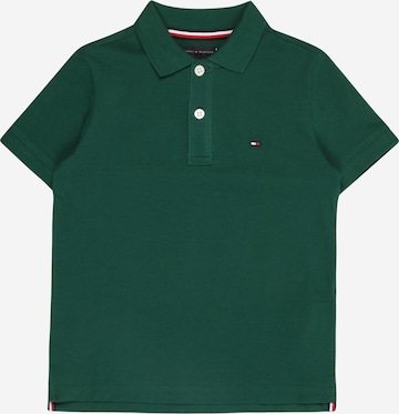 T-Shirt TOMMY HILFIGER en vert : devant