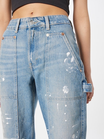 WEEKDAY Wide Leg Jeans 'Carpenter' i blå