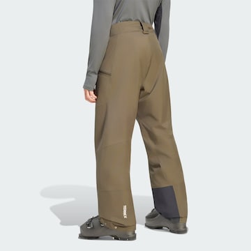 ADIDAS TERREX Normální Outdoorové kalhoty – zelená