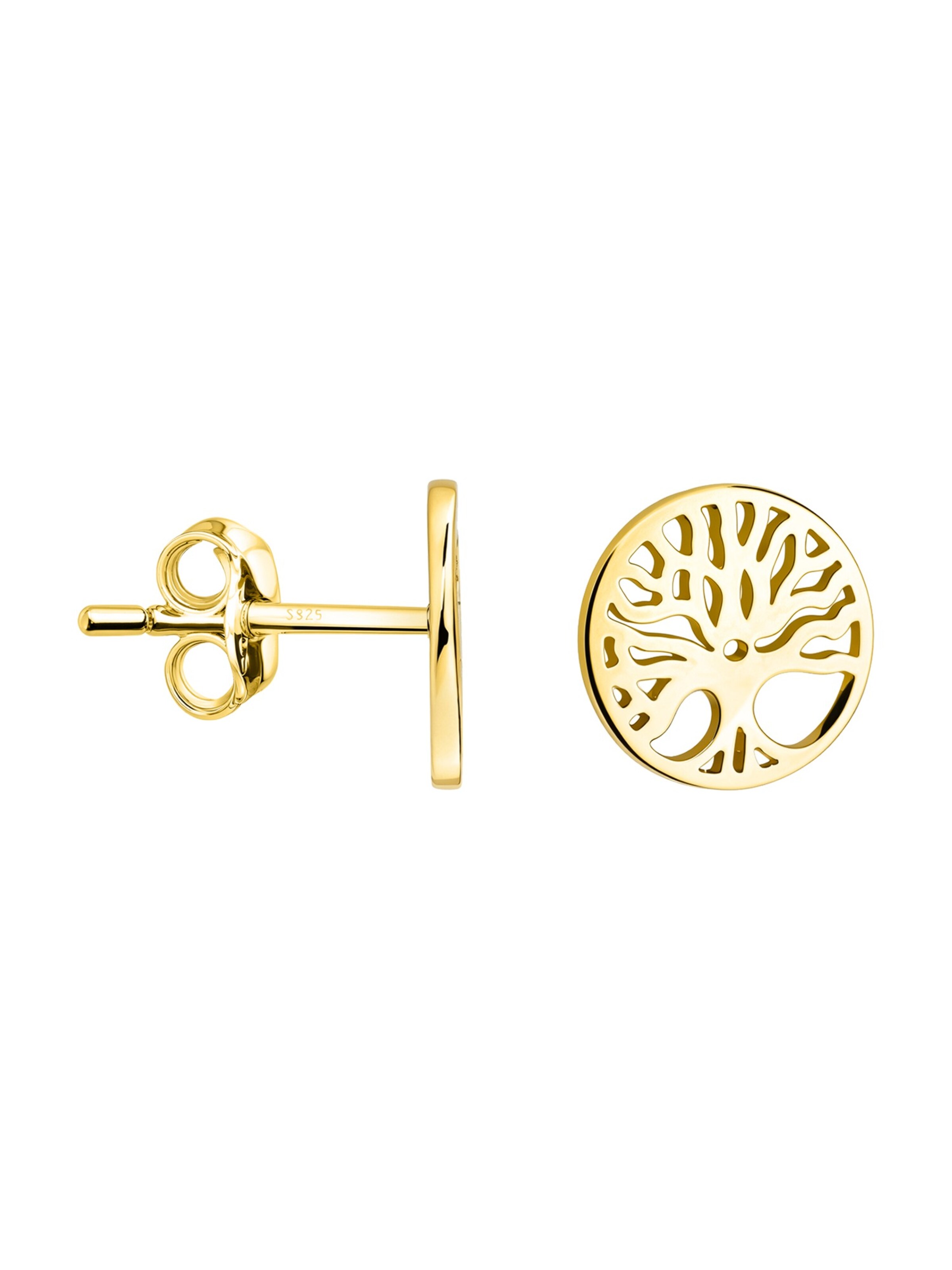 Sofia Milani Ohrringe 'Tree'‌‌‌‌‌‌‌‌‌‌ in Gold: Vorderseite