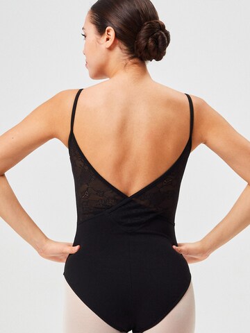 Tanzmuster Athletic Bodysuit 'Nadine' in Black