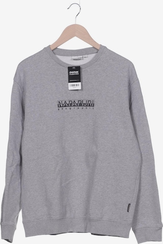 NAPAPIJRI Sweatshirt & Zip-Up Hoodie in L in Grey: front