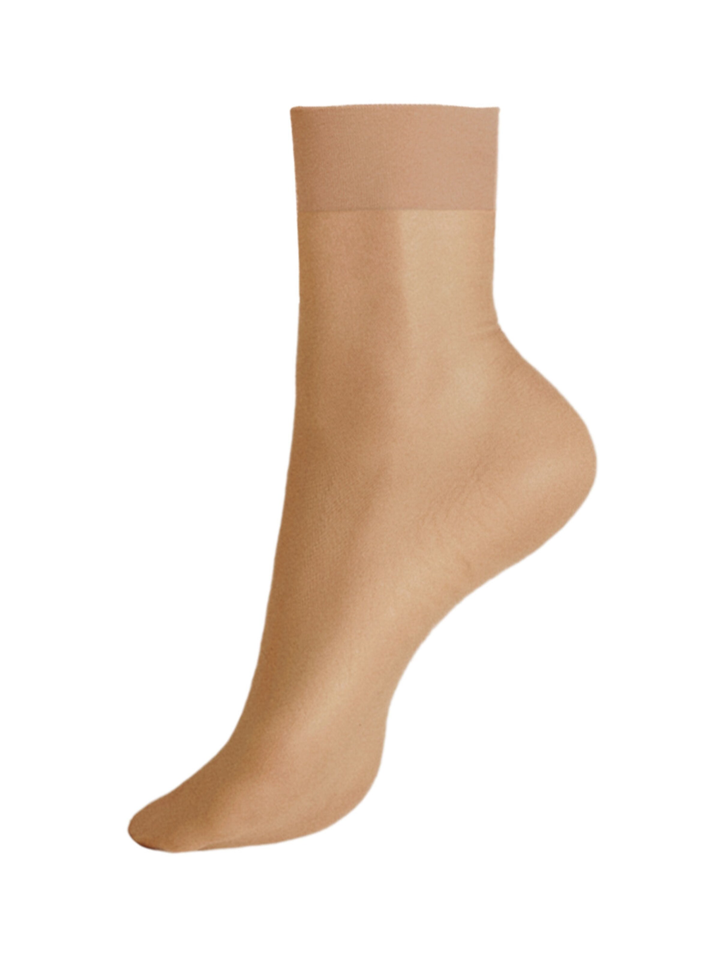KUNERT Socks 'Perfect Shine 15' in Bronze: front