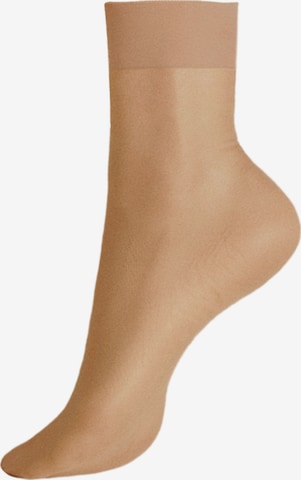 KUNERT Söckchen 'Perfect Shine 15' in Bronze: Vorderseite
