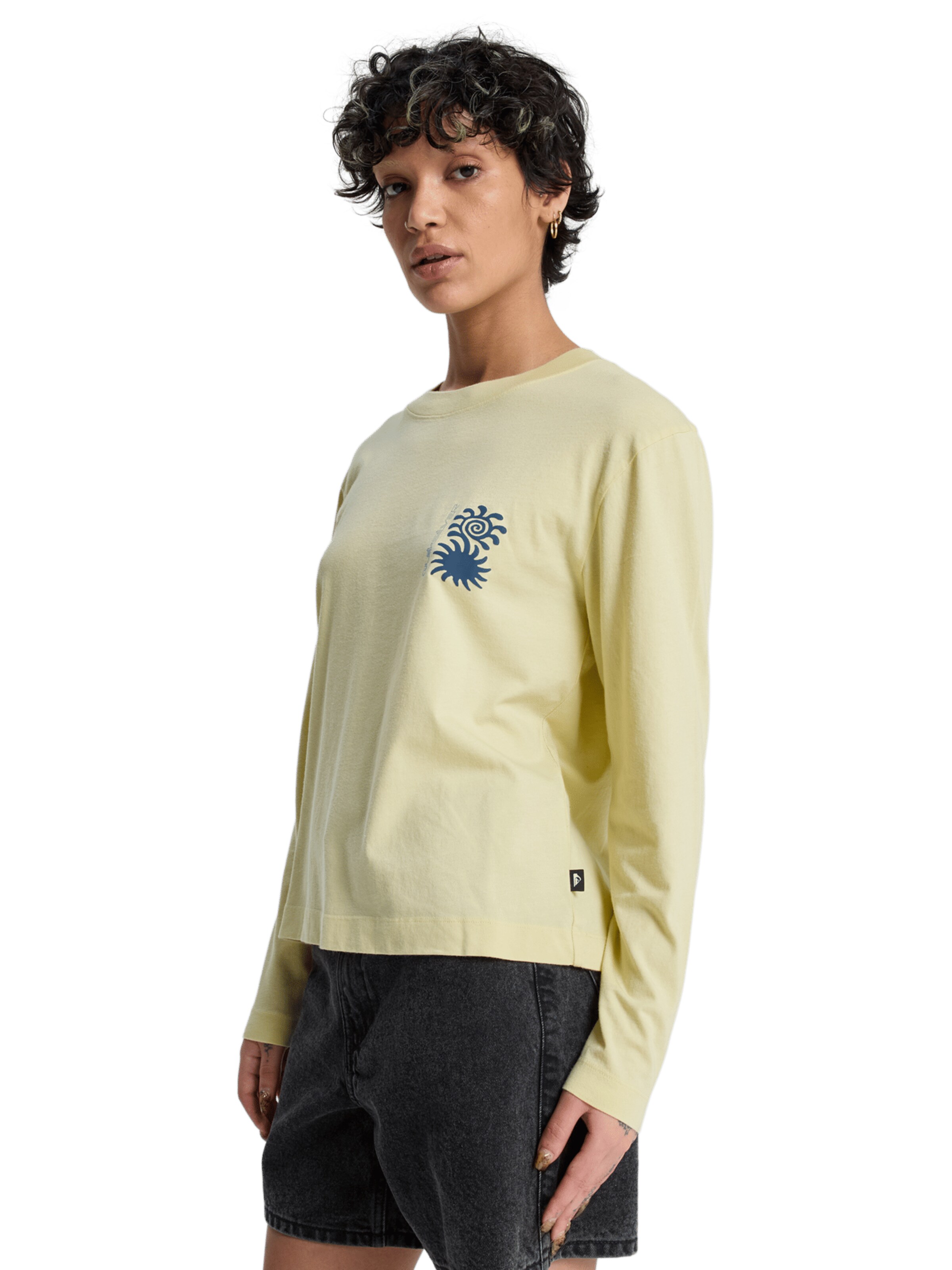 QUIKSILVER T-Shirt in Gelb