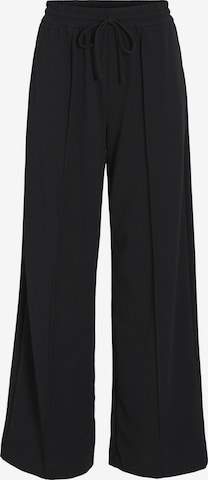 VILA Wide leg Broek 'VIClua' in Zwart: voorkant